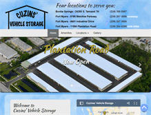 Tablet Screenshot of cuzinsvehiclestorage.com